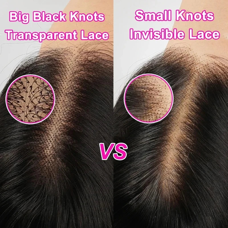 13x6 HD-Lace-Frontal nur Tiefwelle 13x4 Full Frontal unsichtbare HD-Lace-Verschluss nur Echthaar für Frauen schmilzt Haut vorgezupft
