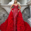 Voluminous Long Fluffy Tiered Tulle Detachable Train Bridal Tutu Tulle Overlay Women Tulle Long Maxi Skirts