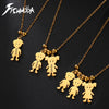 Couple Friend Personalized Necklace Custom Chain Name Mother Father Family Gift For Women Men Stainless Steel Pendant Jewelry