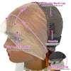 250% Density Dark Brown #4 Short Bob Wig 13x4 HD Lace Front Wig Loose Body Wave Bob Wigs For Women 100% Human Hair Lace Wigs