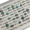 50pc/Lot Jewelry Factory In Stock Finger Rings Women Gold Antique Silver Plate Enamel Opal Crystal Snake Jewelry Party Bar Girl