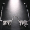 Stonefans Rhinestone Drop Glasses Frame for Women Free Shipping Luxury 2023 Luxury Crystal Tassel Half Frame Eyeglasses Jewelry