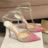 Women's High Heels Gradient Rhinestone Studded Diamond Fashion Suitable for Parties, Weddings, Bridesmaid Shoes, Dates, Fashion