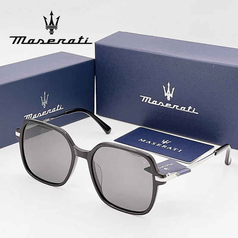 MASERATI Sunglasses New Fashion goggles Stylish Unframed Metal rimmed Shades for Men Women Cool Pose Trendy Design 10785