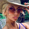 2024 Halbrahmen Marken Designer Brille Damen Quadratische Perle Berühmte Sonnenbrille Weibliche Mode Übergroße Klare Rosa Brille Damen