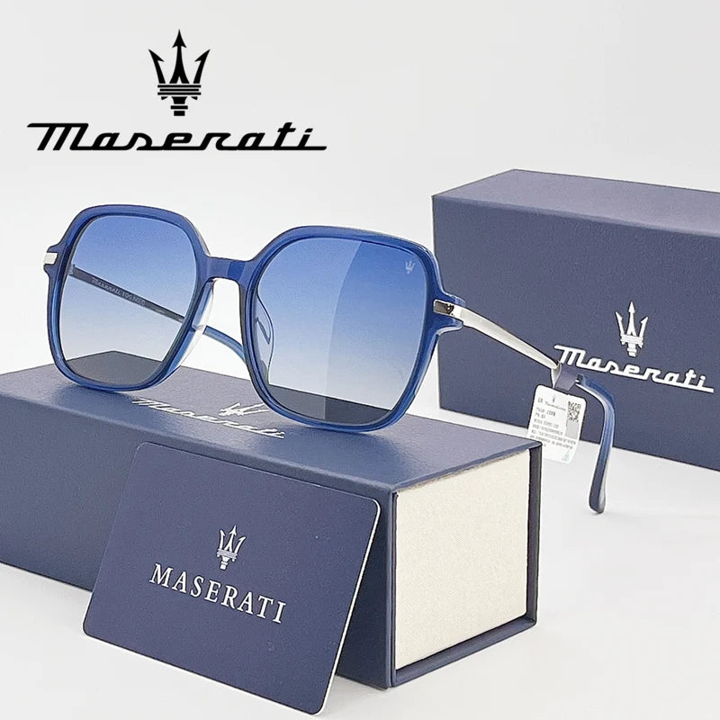 MASERATI Sunglasses New Fashion goggles Stylish Unframed Metal rimmed Shades for Men Women Cool Pose Trendy Design 10785