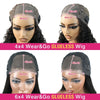 Wear And Go Water Wave Bob Lace Perücke für Frauen gelockt 6x4 Glueless Echthaar Perücke 4x4 Ready To Go Echthaar Perücken Pre-Cut Lace Perücke