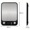 Hd LCD Digital Display Stainless Steel Kitchen Scale,dustproof and Waterproof,automatic Shutdown,unit:g,oz,lb,tl,accuracy 1g