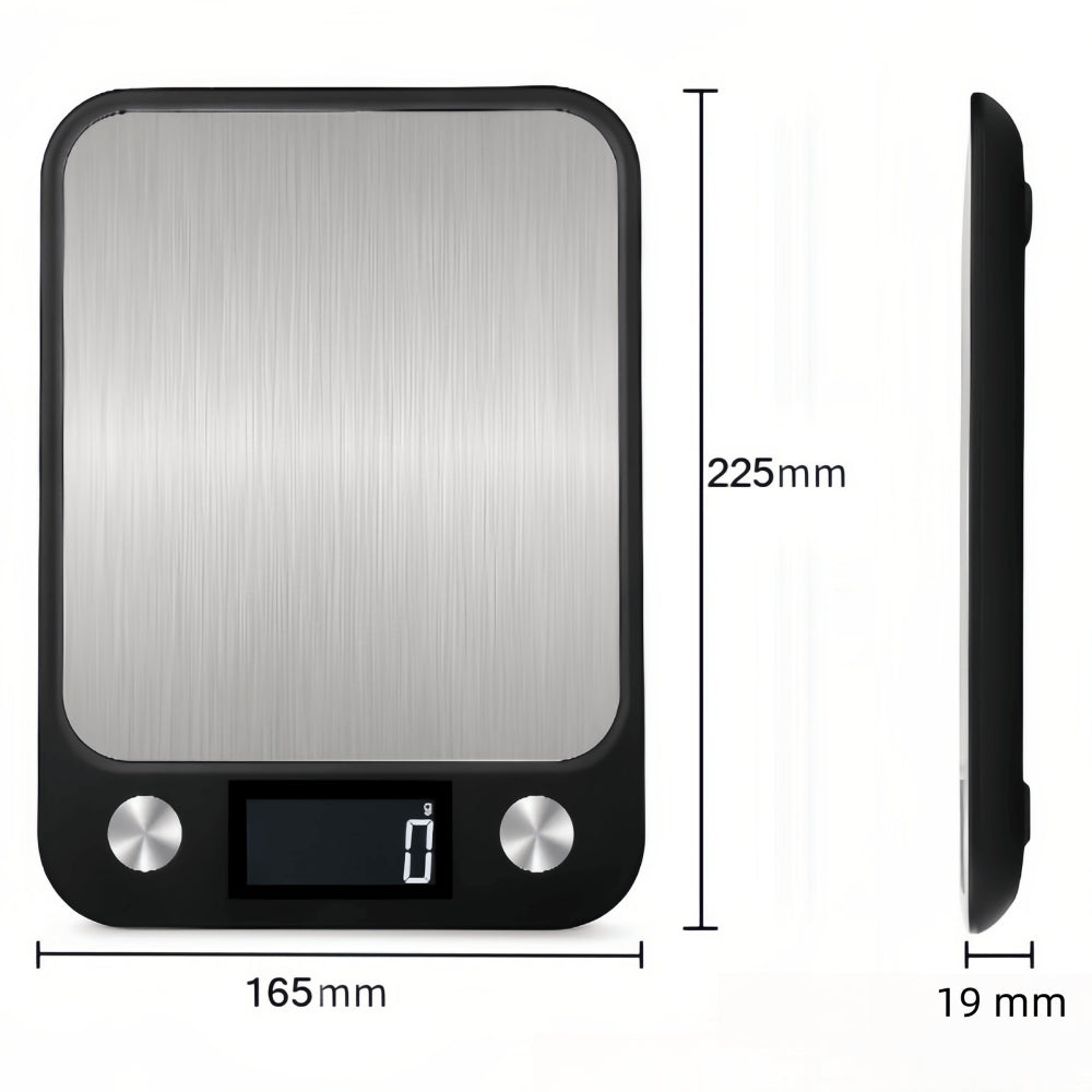 Hd LCD Digital Display Stainless Steel Kitchen Scale,dustproof and Waterproof,automatic Shutdown,unit:g,oz,lb,tl,accuracy 1g