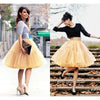 Multi-layer Tulle Tutu Skirts Fuchsia 6 Layers Fluffy Petticoat Underskirt Princess Ball Gown Women Halloween Party Skirt