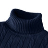 Neuer Rollkragenpullover Herren Freizeit Rollkragen Strickpullover Warm Halten Herren Pullover Wollpullover