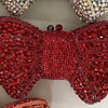 Newest Rhinestone Green/Black Clutch Purse Bow Luxury Diamond Women Red Evening Clutches Bags Wedding Bridal Bag Stones Handbags