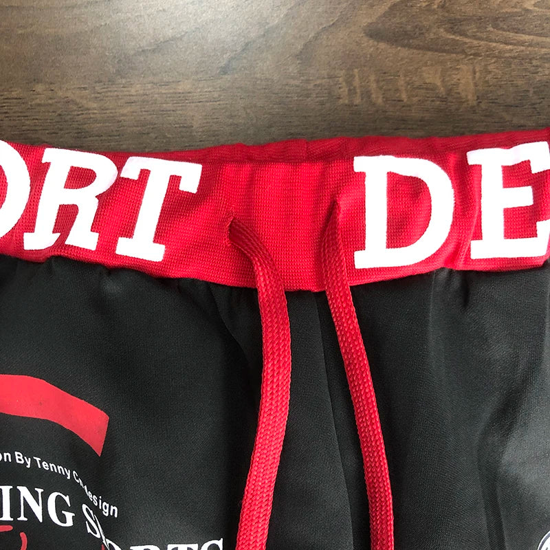 Men's Active Sweatpants Letter Print Joggers Trousers Drawstring Elastic Waist Fitness Gym Sports Pants Autumn Winter