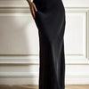 Wolfeel Freizeit Satin Damenrock Frühling Sommer Mode Locker Hoher Bund Maxi Röcke Elegant Einfacher Satin-Fischschwanzrock
