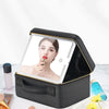 Smart LED Cosmetic Case With Mirror Travel Makeup Bag Large Capacity Female Beautician Skincare Product Makeup Case For Women
