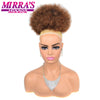 Synthetic Afro Puff Drawstring Ponytail Hair Bun 10 Inch Short Afro Kinkys Curly Afro Bun Extension Hairpieces Large Size