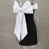 Damen Trägerloses Rückenfreies Kurzes Kleid Elegant Sexy Off Shoulder Ärmellose Kleider 2025 Damen Abendparty Geburtstagskleider Schwarz