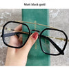 -1 -1.5-2-2.5-3 Doppelsteg Quadratische Myopie Brille Herren Damen Retro Anti-Blaulicht Kurzsichtigkeit mit Sehstärke Computerbrille