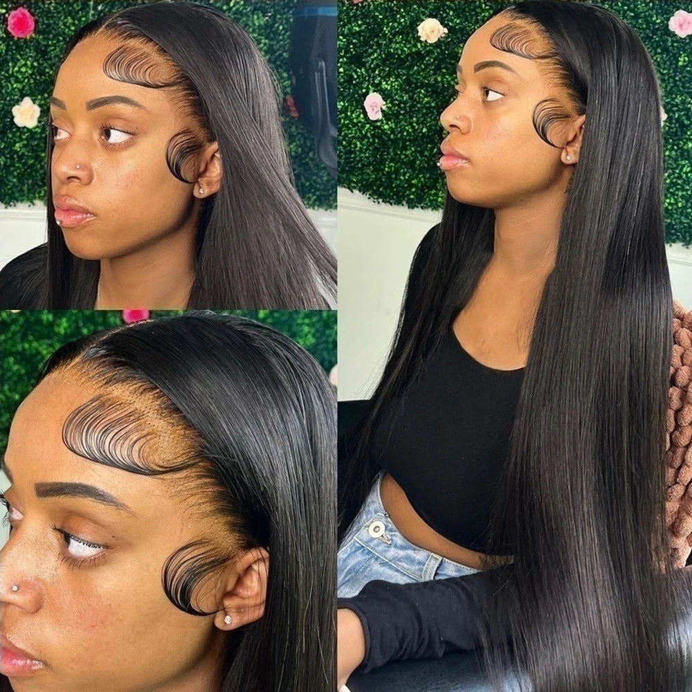 Hd Lace Frontal Wig 13x6 Lace Front Wig Human Hair 30Inch Bone Straight Transparent Lace Human Hair Wigs HD Lace 4x4 Closure Wig