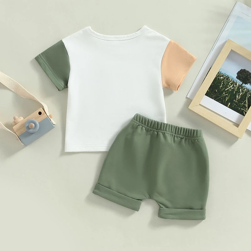 ma&baby 0-3Y Toddler Infant Baby Boy Girl Clothes Sets Casual Short Sleeve T-shirt Tops Shorts Summer Outfits Clothing
