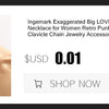 Ingemark Exaggerated Chunky Heavy Metal Twisted Torques Choker Necklace for Women Spiral Big Chain Grunge Jewelry Steampunk Men