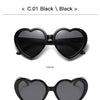 Neue herzförmige polarisierte Sonnenbrille für Damen, modisch, süß, Retro, Vintage, Verlaufs-Sonnenbrille, UV400-Schutz, Unisex-Brille