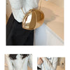 Designer-Clutch in Acryl-Muschelform Gold Silber Damen Abendtasche Süße Glänzende Metall Schulter-Umhängetaschen Kleine Geldbörse