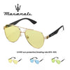 MASERATI Luxury Sunglasses Nylon Sunglasses UV400 Sunglasses for Driving Cycling Beach Outdoor for Men Women Trendy Design