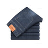 Sommer elastische Herrenjeans Mode Grau Bequeme Business Straight Stretch Baumwolle Casual Denim Hose Marke Männliche Dünne Hosen