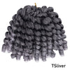 Synthetic Ombre Braiding Hair Jumpy Wand Curl Crochet Braids Hair Extension for Black Women Jamaican Bounce Curly Hair For Women