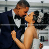 Nigeria Meerjungfrau Brautkleider für die Braut Transparenter Ausschnitt Lange Ärmel Seitenschlitz Rüschen Afrika Hochzeitsempfangskleider Maßanfertigung