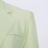 TWOTWINSTYLE Backless Spliced Button Blazers For Women Notched Collar Long Sleeve Patchwork Chain Chic Blazer Female Fashion New