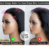 Newa Hair Human Hair HD Lace Wig With Bangs 5x5/7x5 HD Lace Closure Wig Natural Black Glueless Wigs Pre Plucked HD WIG For Women