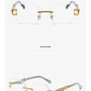 Small Frame Hexagon Rimless Sunglasses Men Retro Frameless Sun Glasses for Women 2024 Luxury Brand Square Eyewear UV400 Shades