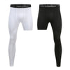Men Compression Pants Base Layer Exercise Trousers Running Tight Sport Cropped One Leg Leggings Basketball Football Yoga Fitness