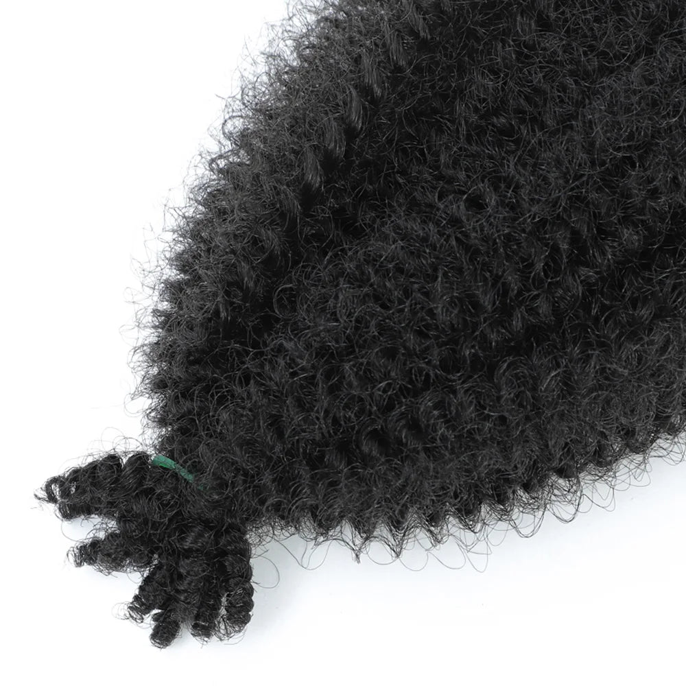 24 Zoll Kinky Afro Springy Braiding Crochet Hair 18 Zoll Marley Kinky Crochet Braids Hair Soft Afro Kinky Twist Crochet Braid Hair
