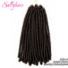 Sallyhair Synthetic Faux Locs 14inch 70g/pack Crochet Braiding Hair Extensions Afro Hairstyles Soft Dreadlock Crochet Braids