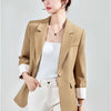 HIGH QUALITY Fashion 2020 Design Blazer Jacket Women's Green Black Blue Solid Tops For Office Lady Wear Size S-4XL