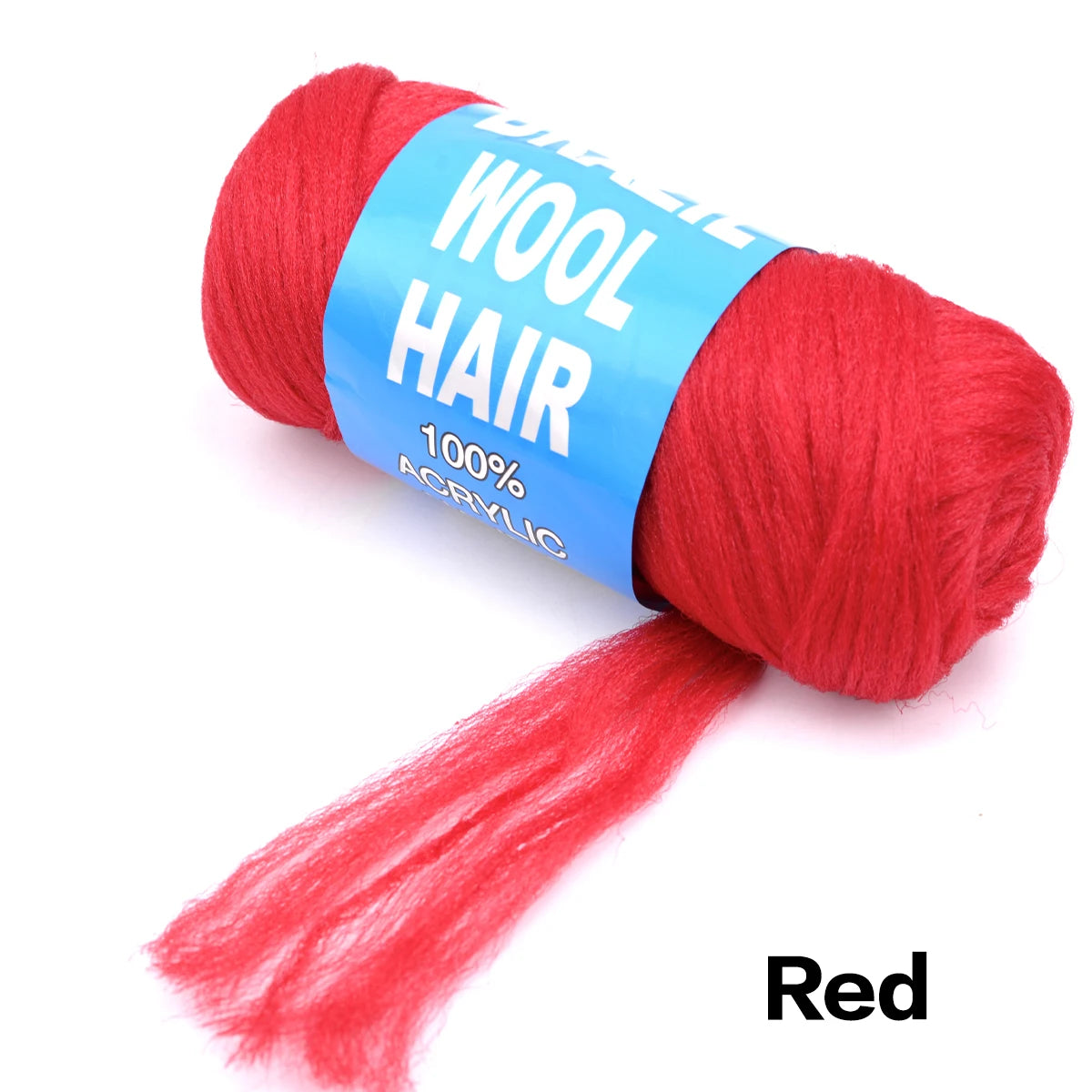 4er-Pack brasilianisches Wollhaar, synthetische Häkelhaarextensions für Frauen, afrikanisches Haargarn zum Flechten von senegalesischen Twists, Kunsthaar