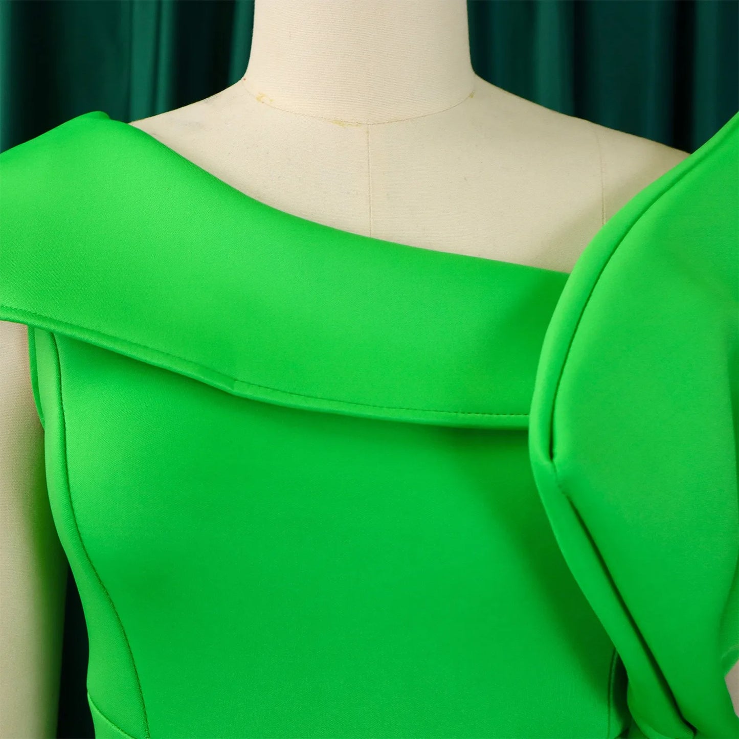 Elegante Kleider für Damen, One Shoulder, ärmellos, Rüschen, Meerjungfrauen-Schnitt, bodenlang, luxuriös, für Geburtstagsfeiern, Dinner, Vestidos Mujer Kleid
