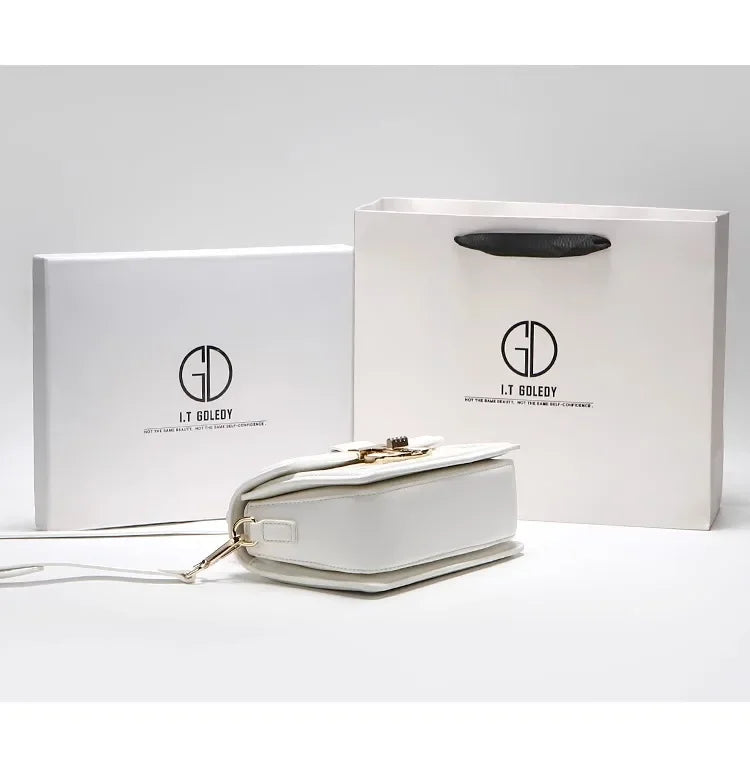 Luxuriöse Designer-Taschen mit hochwertigem Alligator-Prägeleder und zartem Metalldesign, tragbare Umhängetasche für Damen