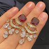 Zircon Water Drop Tassel Earrings Elegant Fashion Light Luxury Earrings