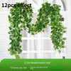 1/6pcs 2.2M Artificial Plant Green Leaves Ivy Wall Hanging Vine Plants Wedding Home Decor Garden DIY Garden Decoration