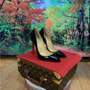 Multi color customized 12cm super high heels, nude white patent leather, sexy red sole, pointed thin single order shoes