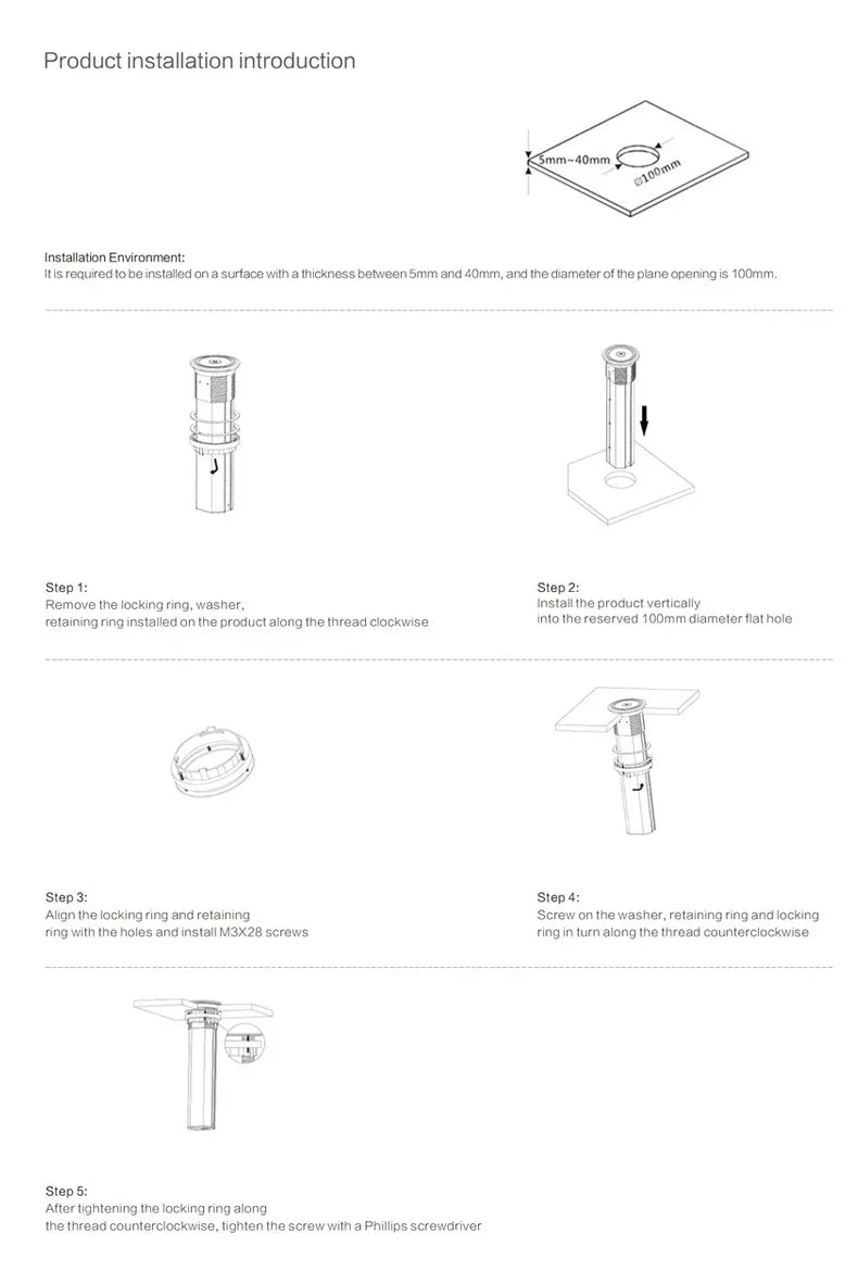 Motorized Lifting Pop Up Tower Power Outlet Hidden Mounted Kitchen Worktop USB Type C Socket with Speaker Wireless Charging