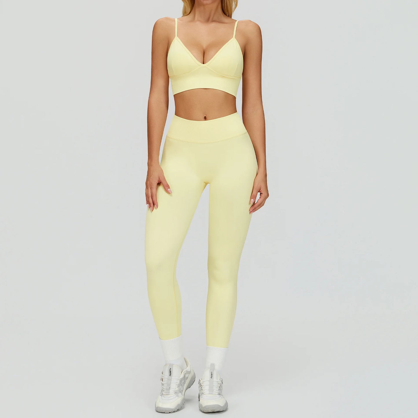 SWELTERING 2/3PCS Seamless Yoga Set Gym Clothes Sportswear Fitness Suits Women Workout Bra Crop Top Long Sleeve Sports Suits
