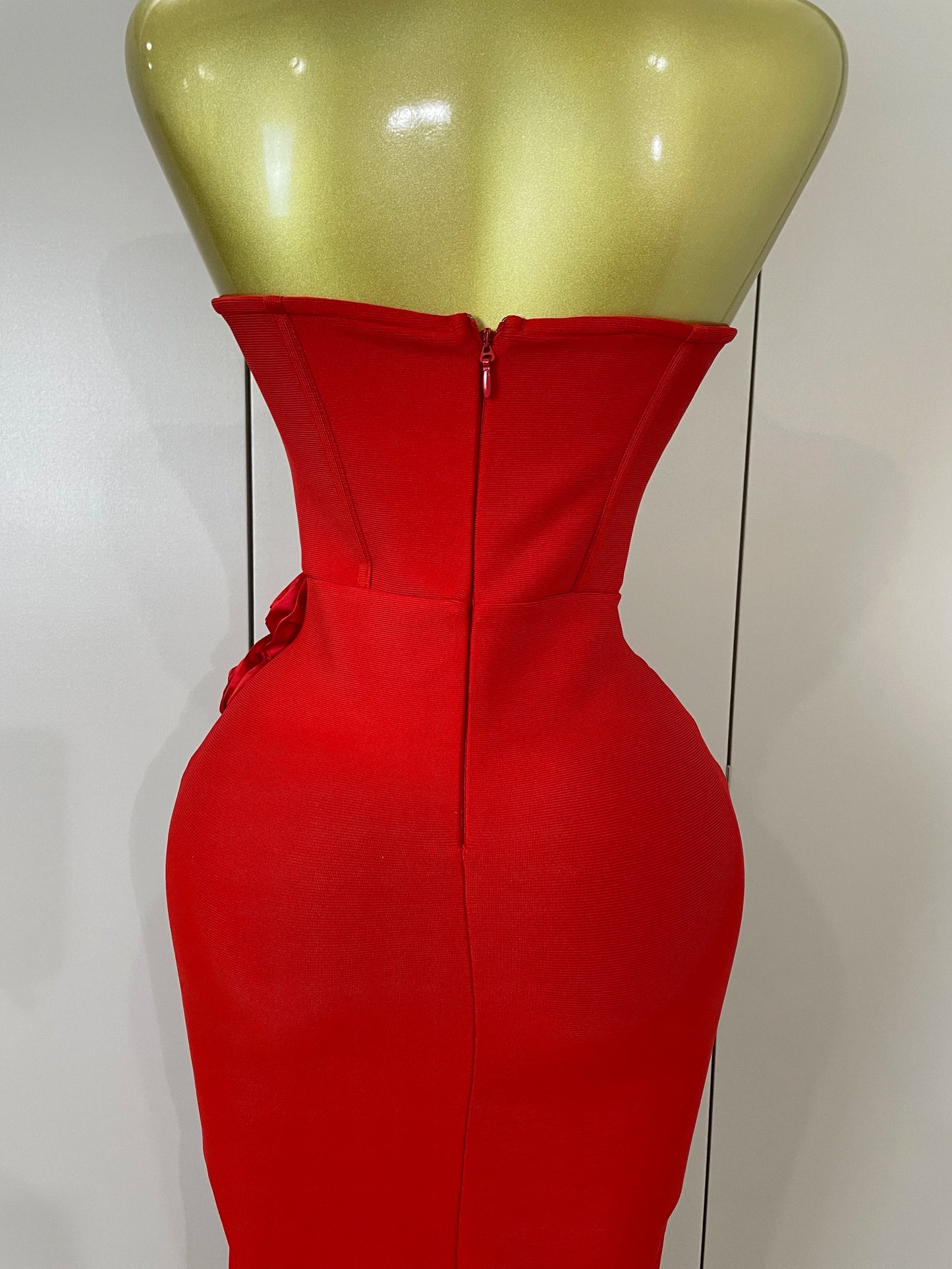 Sexy Fashion White Elegant Strapless Flower Bodycon Long Dress Women Casual Streetwear Club Birthday Party Slim Elegangt Dresses