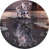 Lustige Frosch Acryl Wanduhr Strand Seestern Schallplatte Marmor Katze Retro Wanddekoration Uhren für Wohnzimmer Schlafzimmer Büro Zuhause