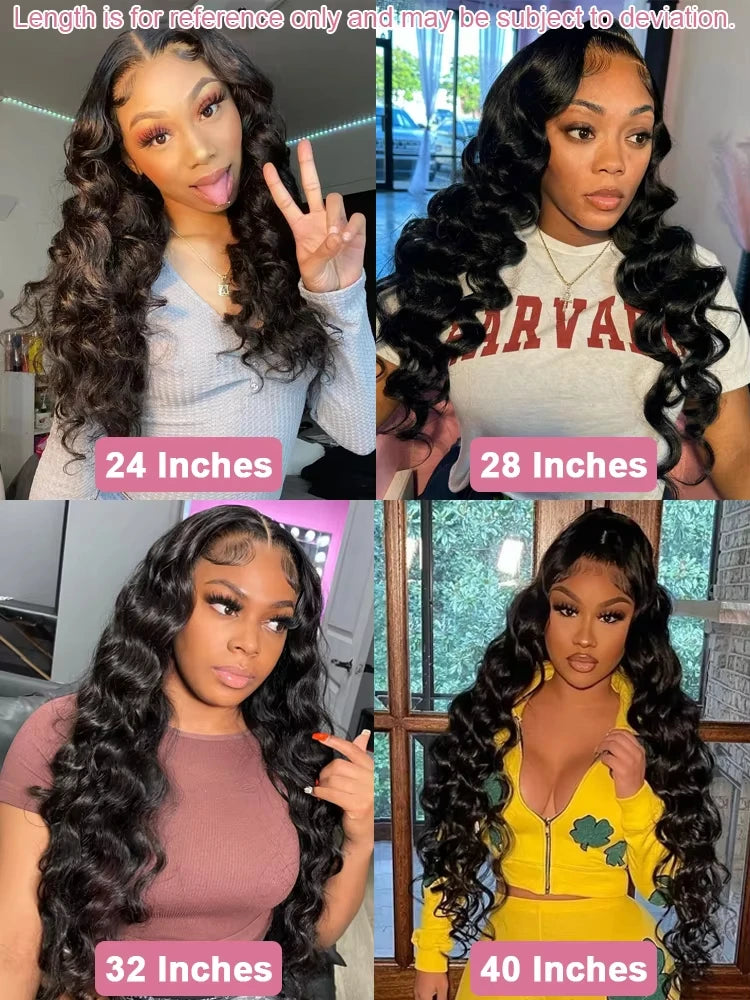 Loose Deep Wave 13x6 HD Lace Frontal Human Hair Wigs Brazilian Curly Wigs 13x4 Human Hair Lace Front Wig Preplucked Remy Hair