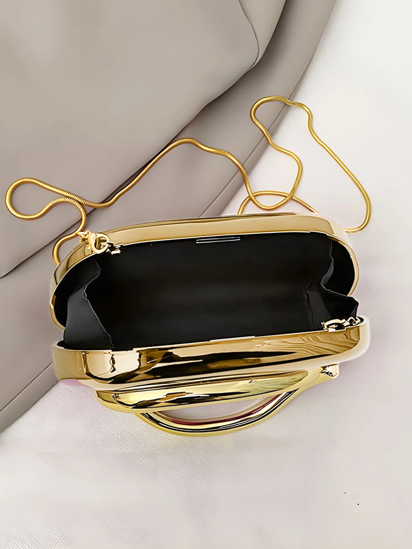 Mode Elegante Metallverschluss Boxförmige Umhängetaschen Damen Abendtaschen Hochzeit Mini Damen Geldbörse Party Niedliche Geldbörse Clutch